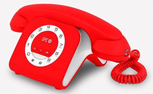 Telefono Sobremesa Retro Elegance Mini 3609 Spc Rojo